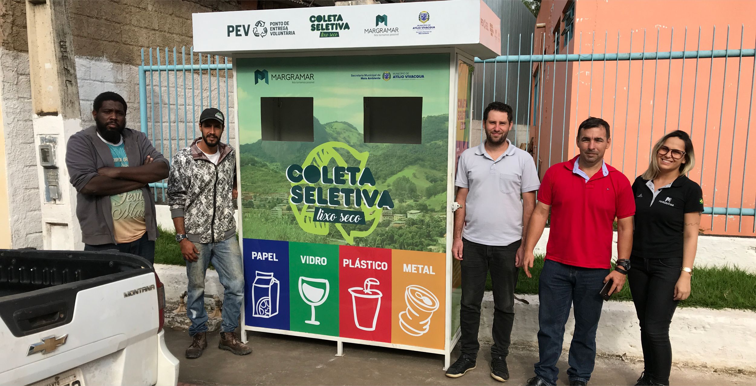 Município implanta cinco novos PEV's para Coleta Seletiva