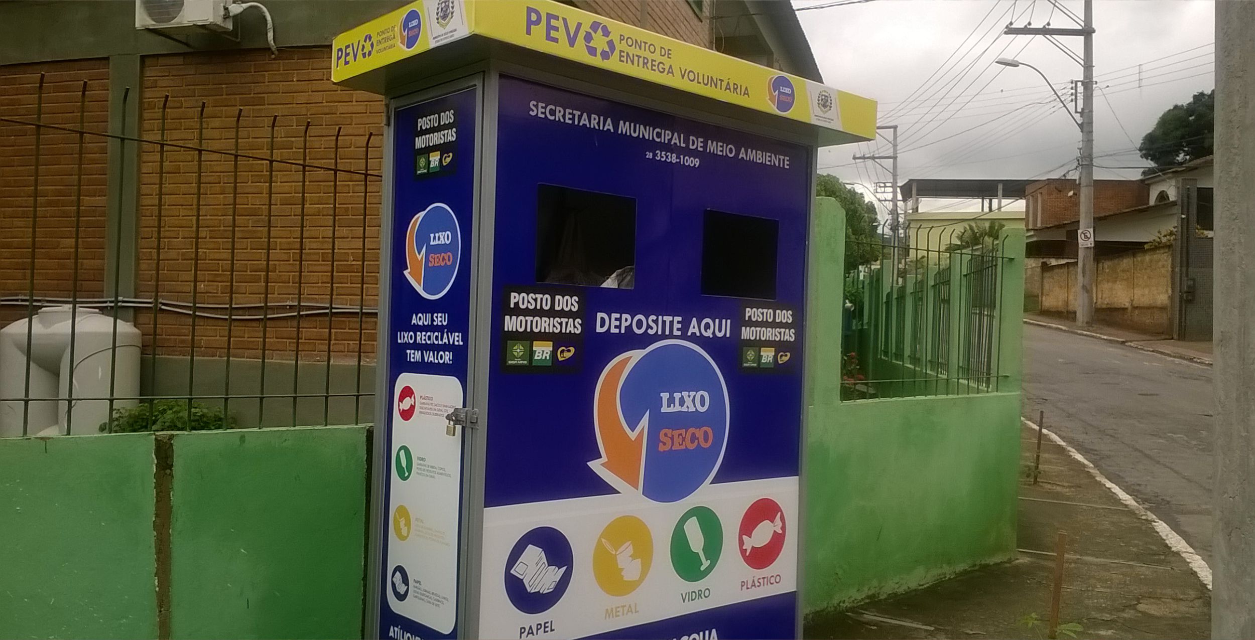 Pontos de Entrega Voluntária de resíduos recicláveis são instalados no município