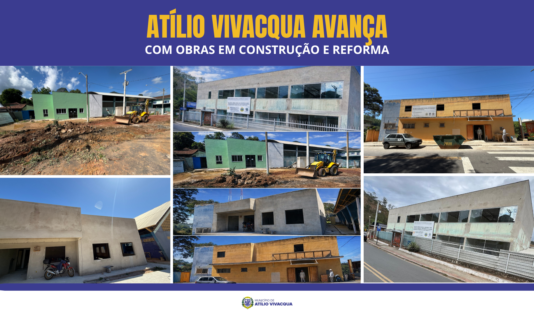 Atílio Vivacqua segue avançando com obras importantes em construção e reforma.
