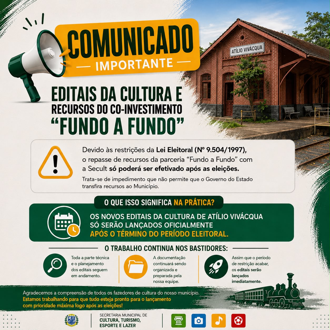  Editais da Cultura e Recursos do Co-investimento 